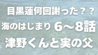 海のはじまり6話〜8話で目黒連が誤った回数は何回？津野くんと夏の父親大暴れ！神回の7話もお届け！